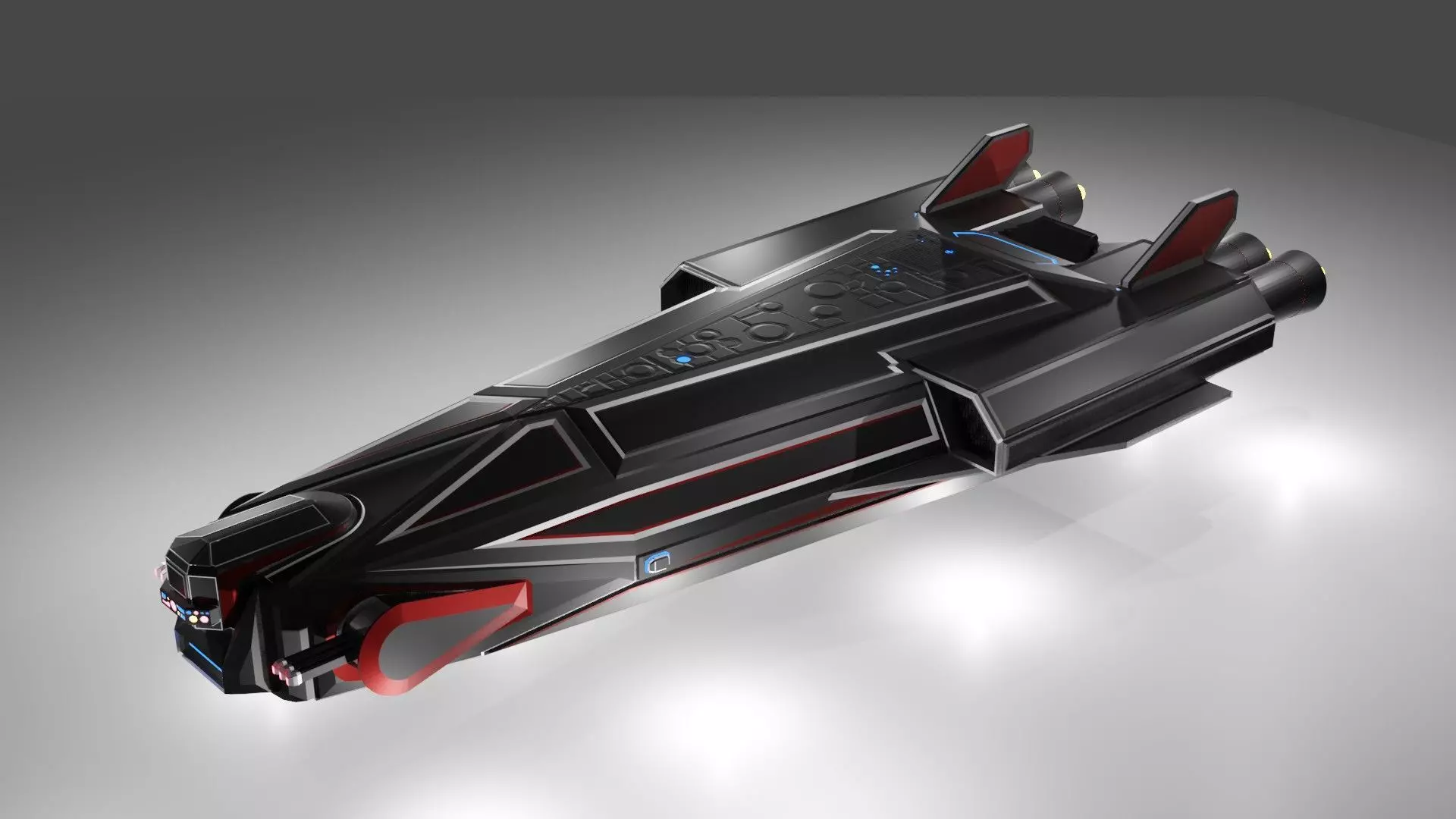 Starship star wars spaceship 3D model
