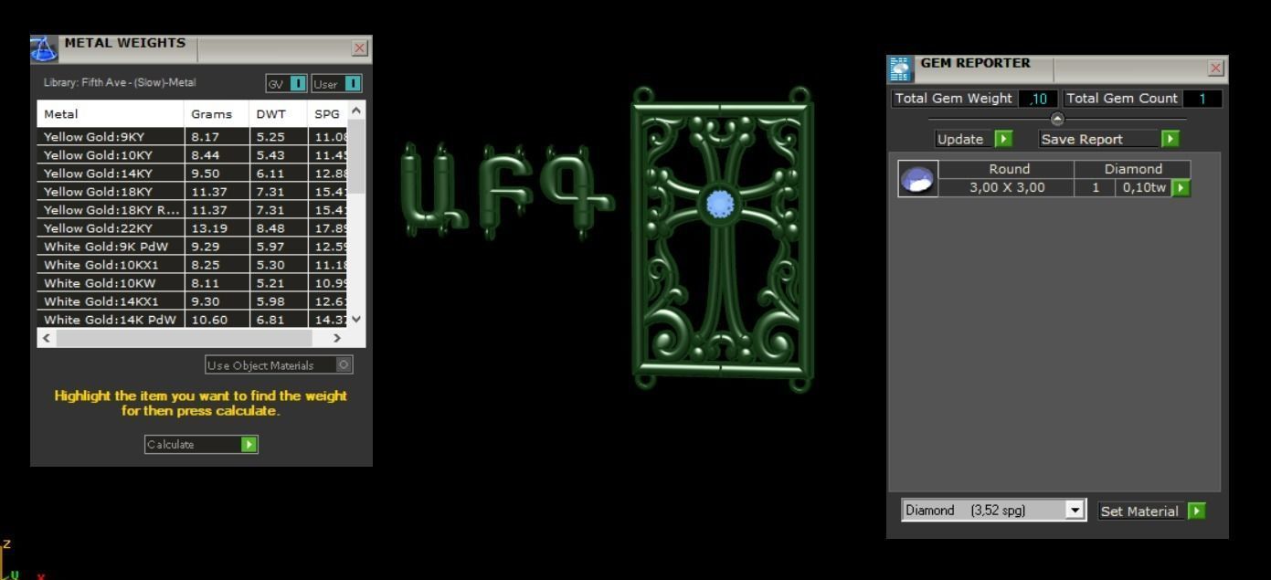 armenian cross and letters bracelet and pendant 3D print model_3