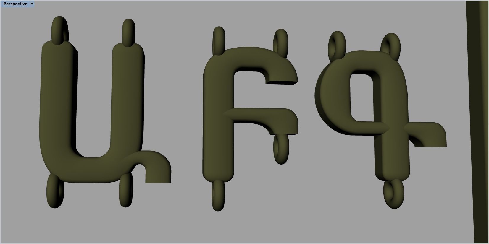 armenian cross and letters bracelet and pendant 3D print model_28