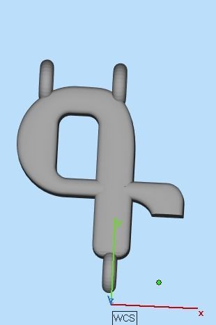 armenian cross and letters bracelet and pendant 3D print model_39