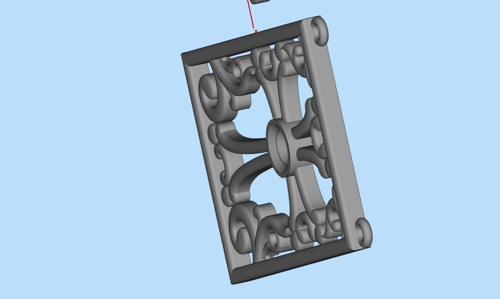 armenian cross and letters bracelet and pendant 3D print model_42