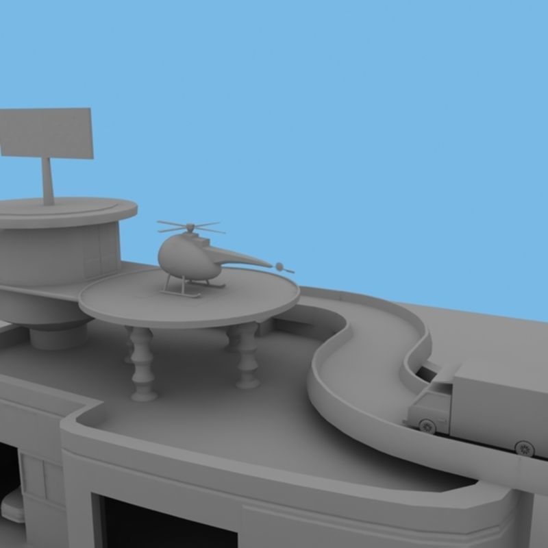 Toy Car Garage 3D model_29