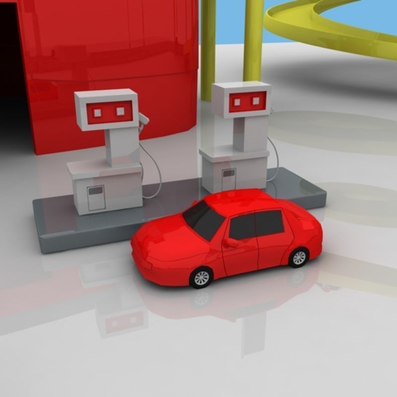 Toy Car Garage 3D model_22