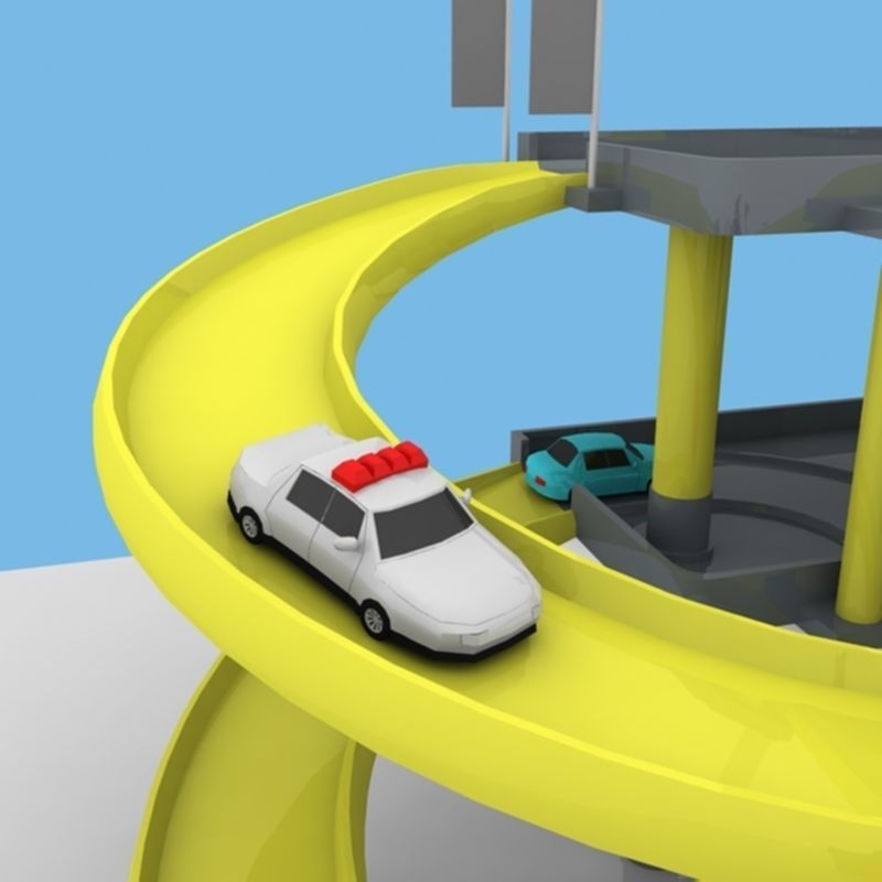 Toy Car Garage 3D model_17