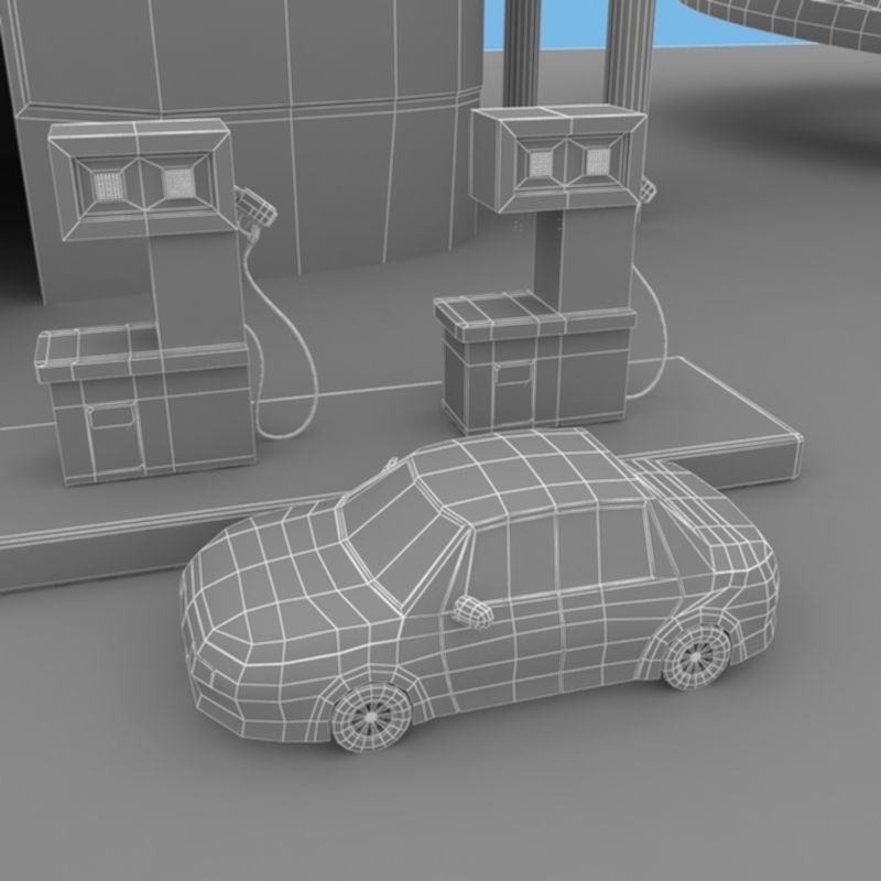Toy Car Garage 3D model_32