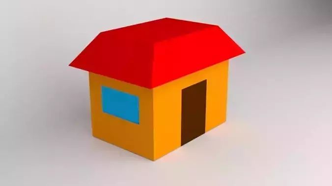 low poly House