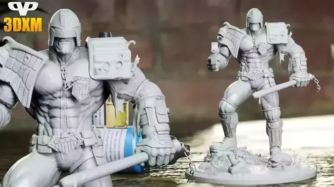 Judge Dredd for 3D Printing STL