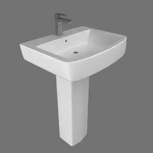Wash Basin with Modern Tap