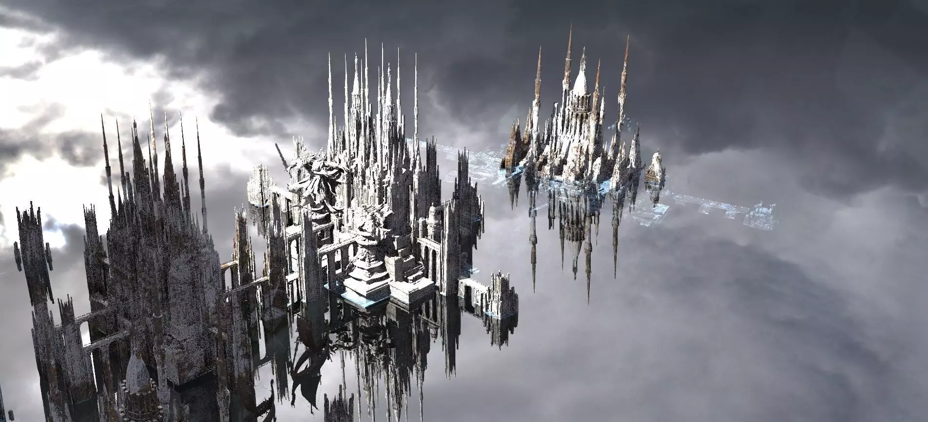 Frozen Ice palace 1 kit bash 3D model_0