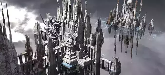 Ice Palace Extended Kit bash 3D model