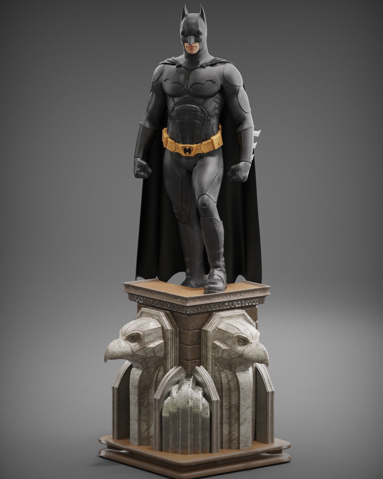 Batman Begins Statue 3D print model_11