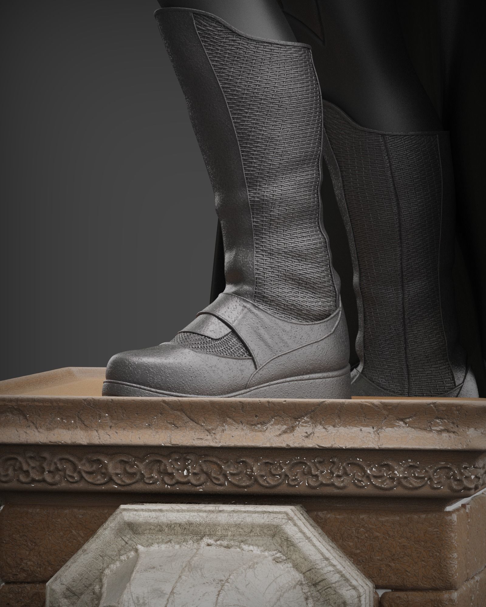 Batman Begins Statue 3D print model_9