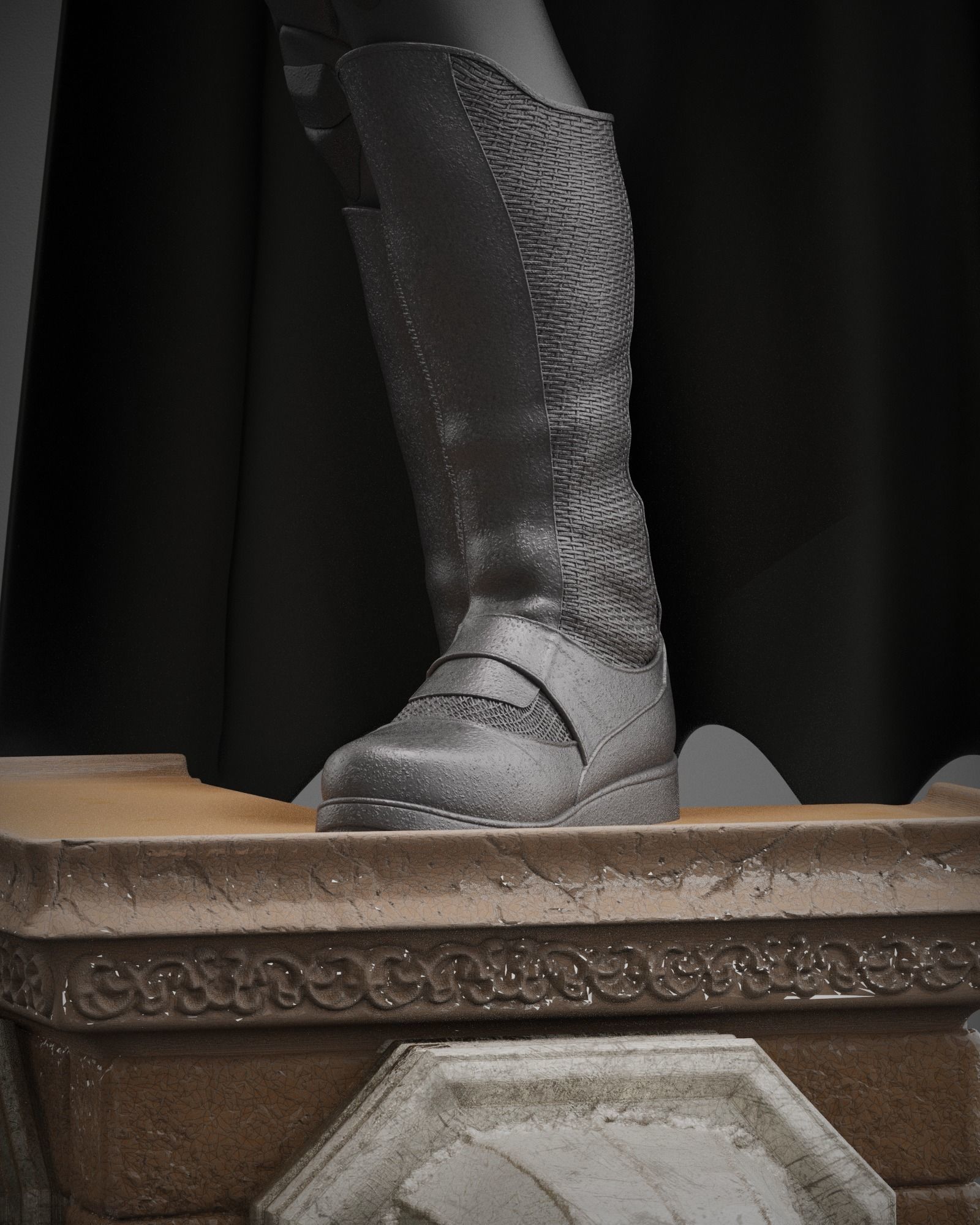 Batman Begins Statue 3D print model_8