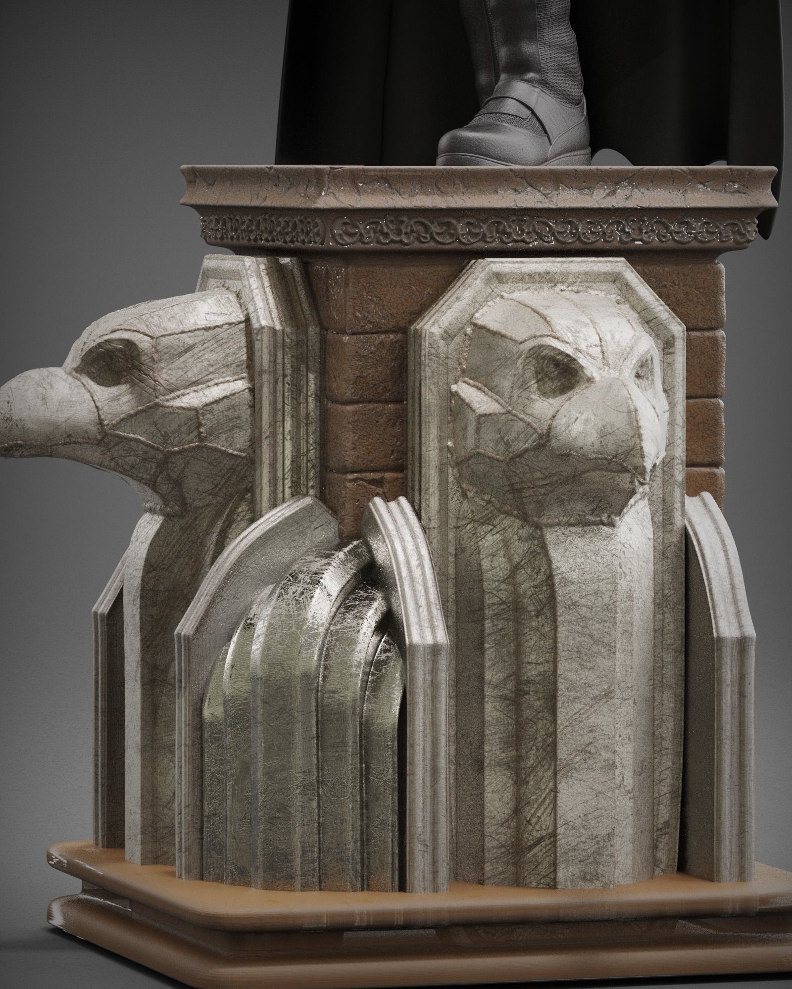 Batman Begins Statue 3D print model_7