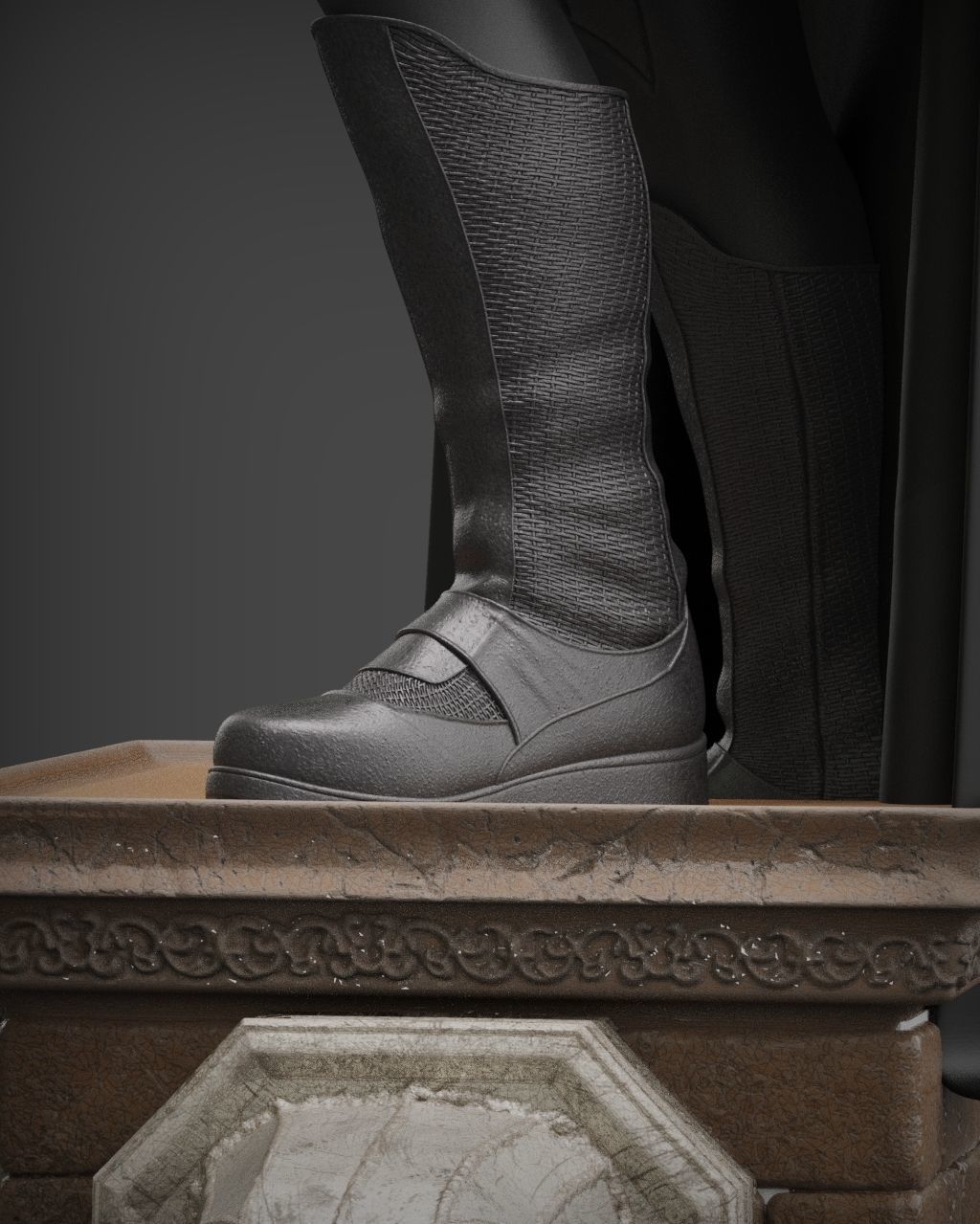 Batman Begins Statue 3D print model_6