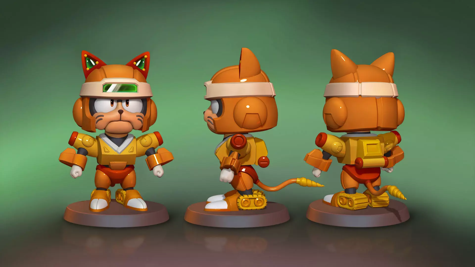 Samurai Pizza Cats Meowzma O Tool 3D print model_0