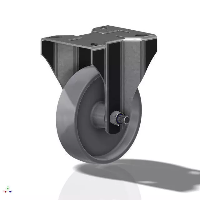 150 Castor Wheel Free 3D model