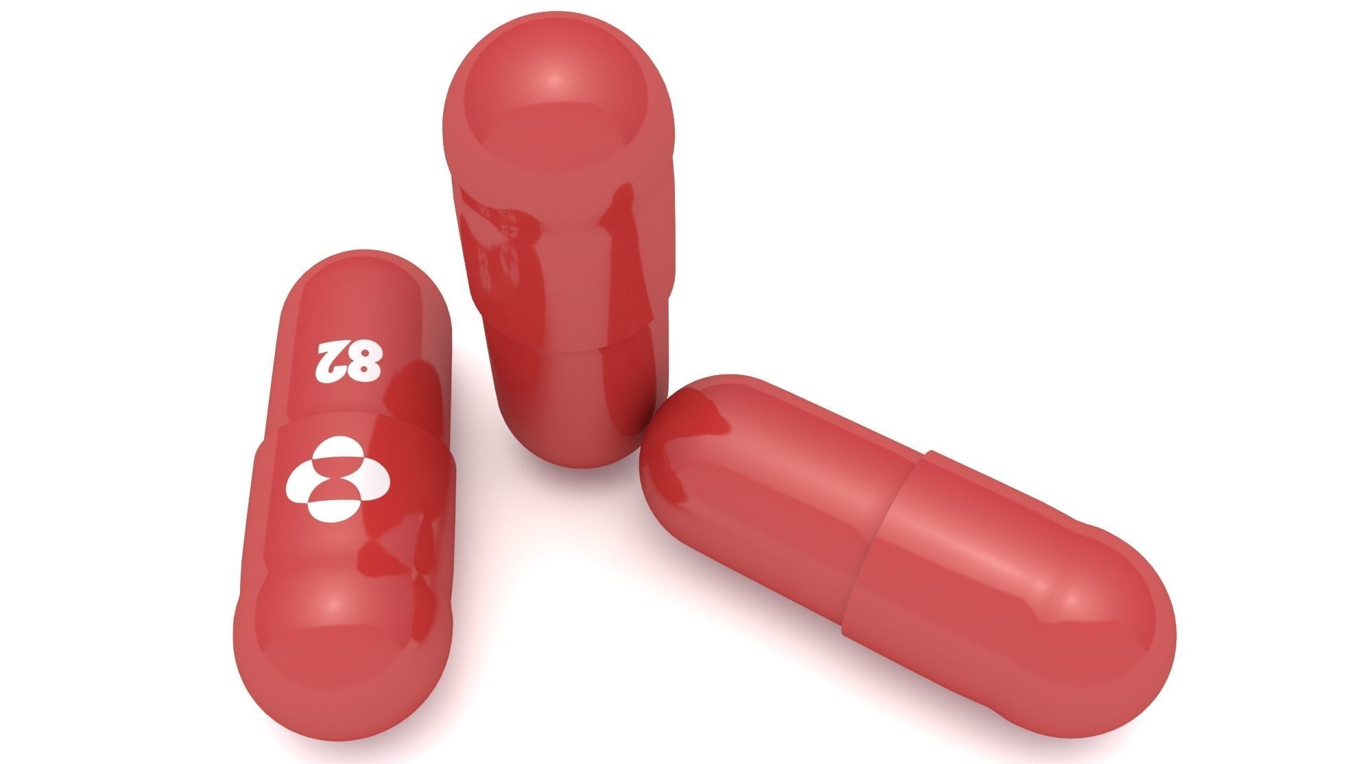 Covid-19 Merck Pill 2022 3D model_1