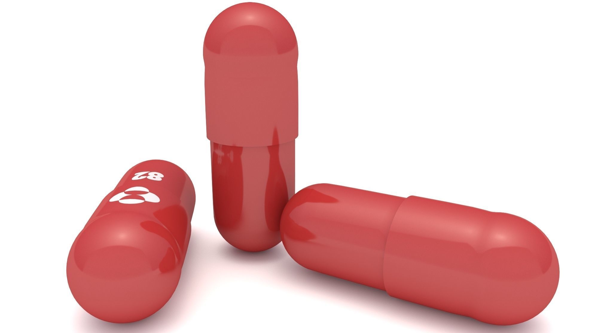 Covid-19 Merck Pill 2022 3D model_3
