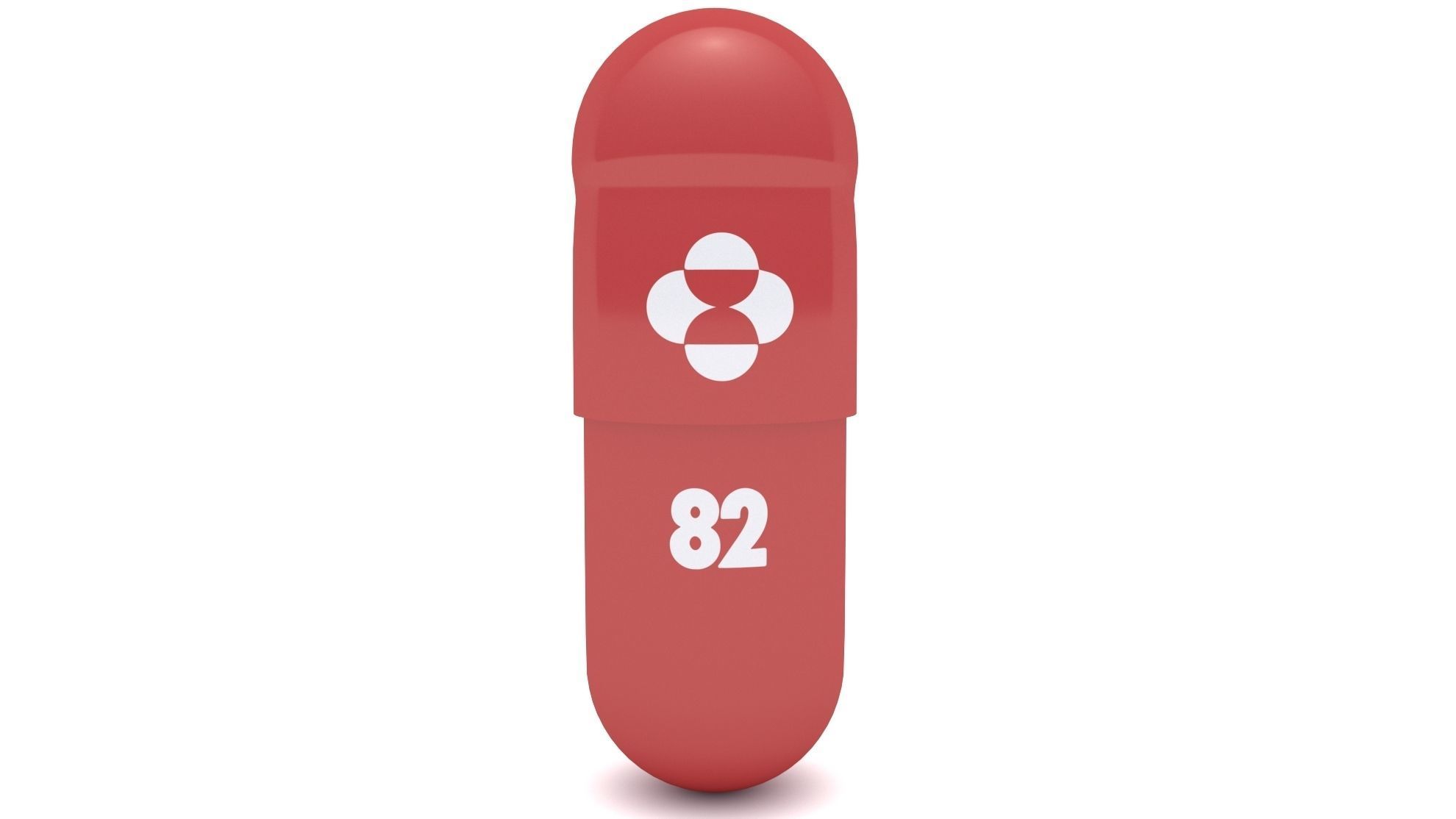 Covid-19 Merck Pill 2022 3D model_4