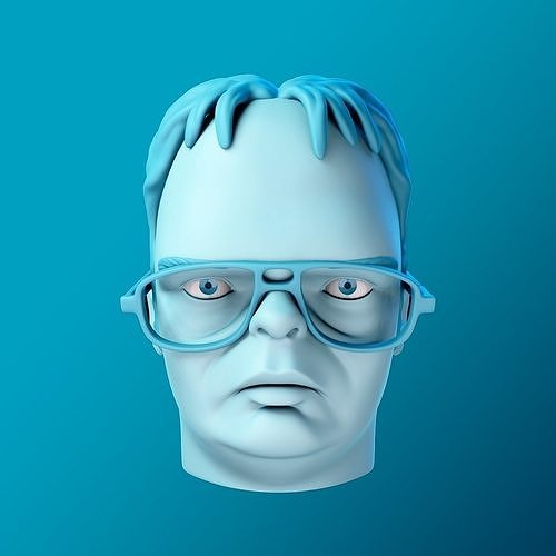 Dwight Schrute Bust 3D print model