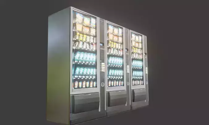 vending machine Low-poly 3D model