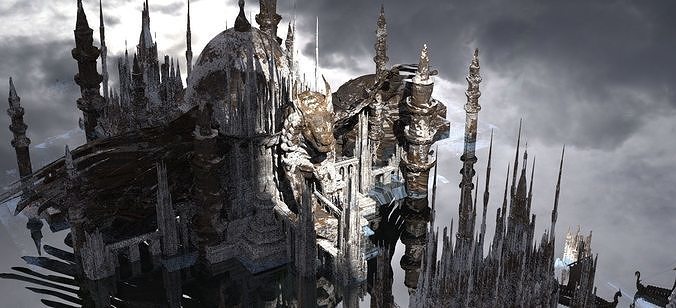 Holy Forbidden City Snow Kit bash 3D model