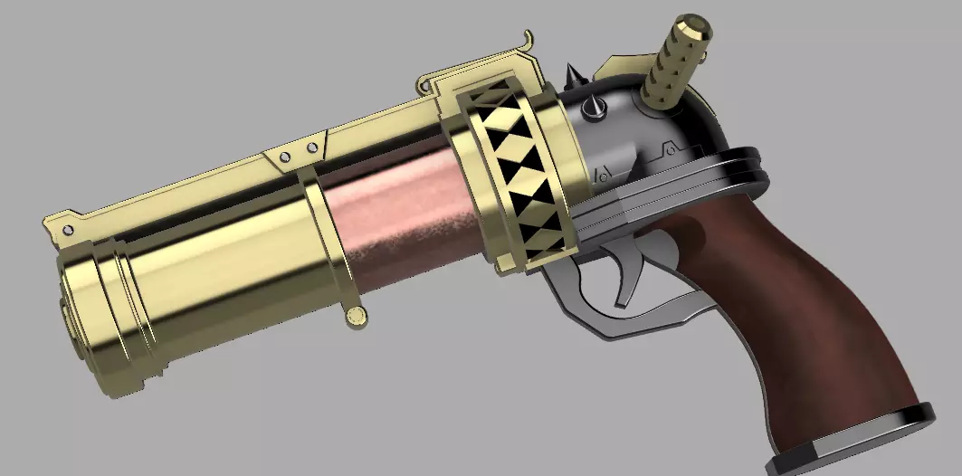 Arcane League of Legends - Jinx blaster for cosplay 3D print model_0