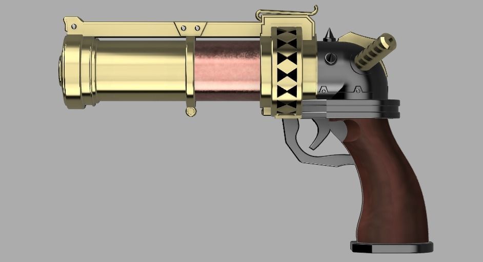 Arcane League of Legends - Jinx blaster for cosplay 3D print model_3