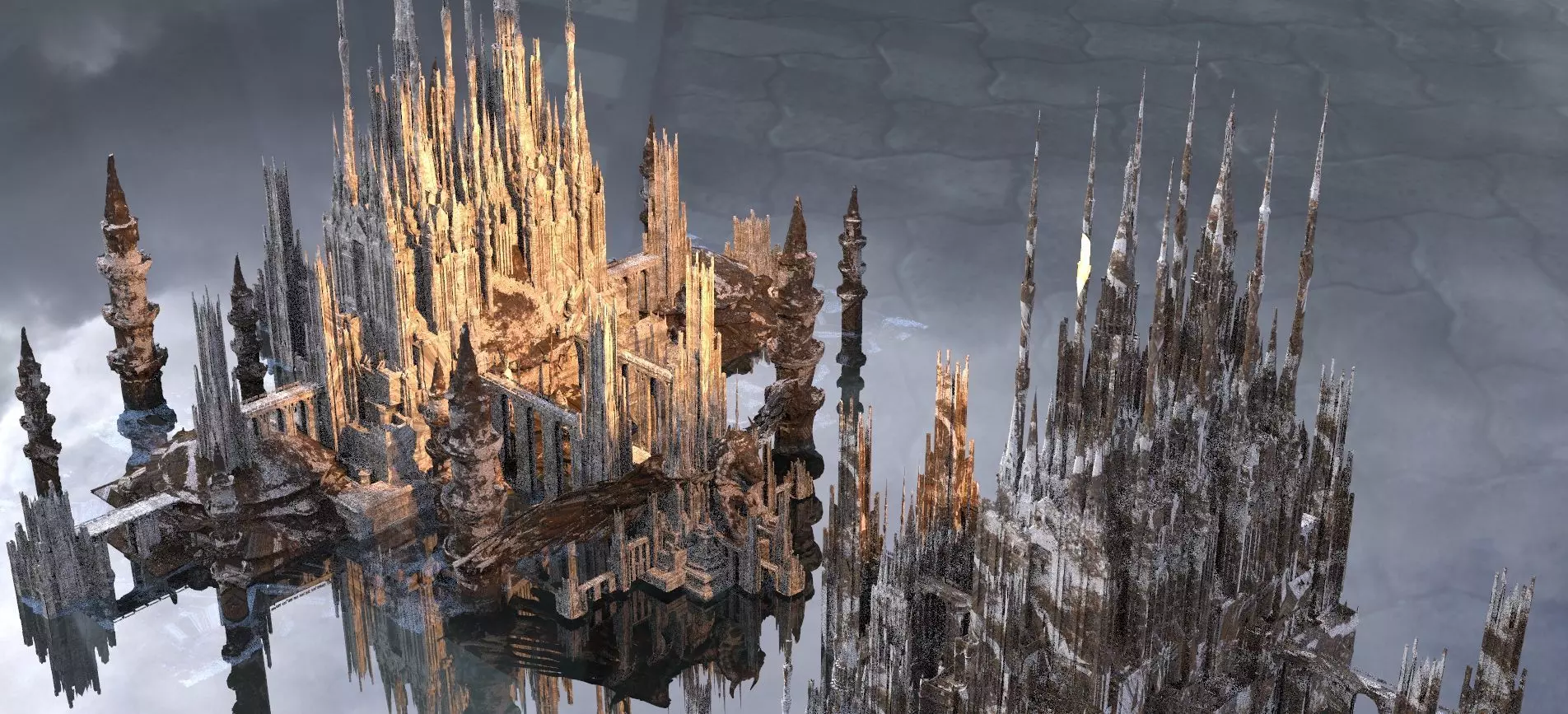 North Land Palace of New Dawn Kit bash 3D model