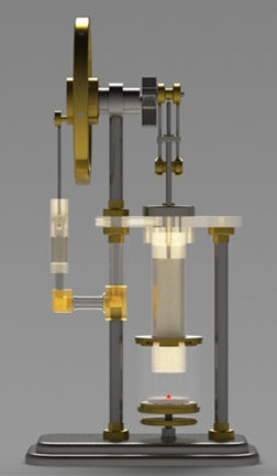 Stirling Hot Air Engine 3D model_4