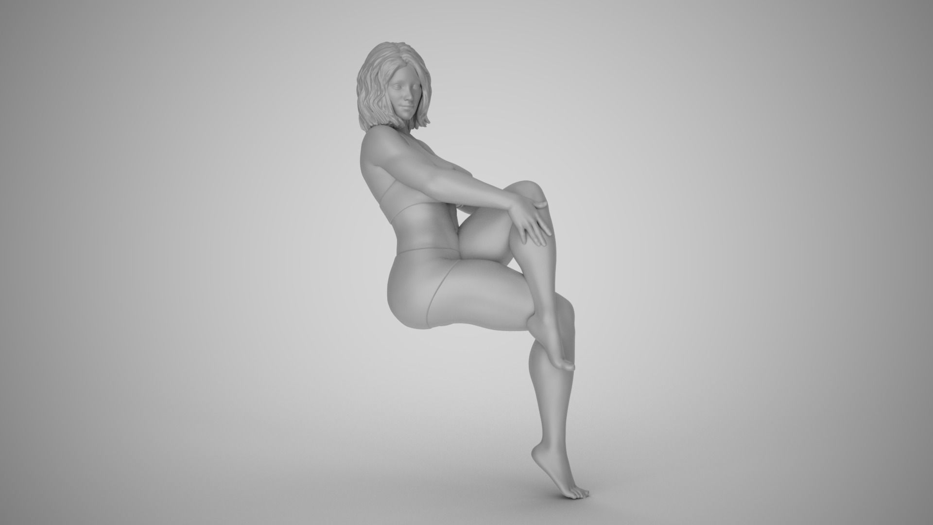 Girl Remember to Laugh 3D print model_2