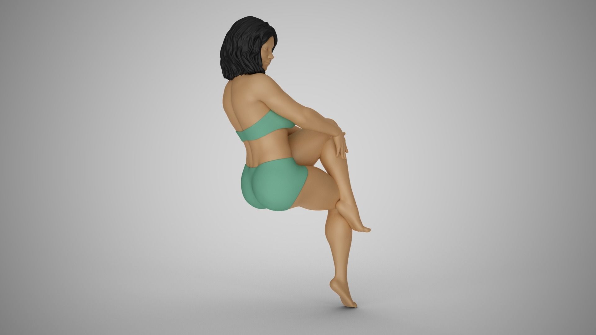 Girl Remember to Laugh 3D print model_4
