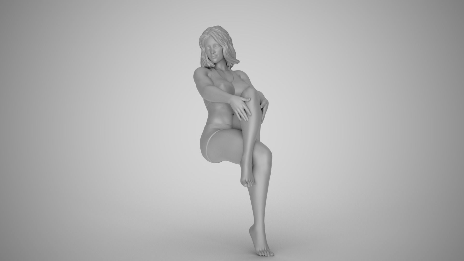 Girl Remember to Laugh 3D print model_1