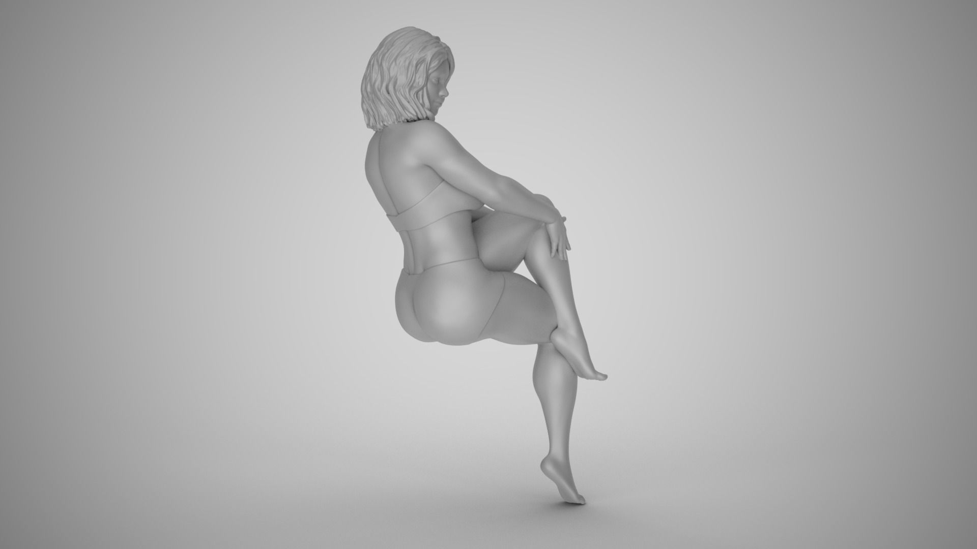 Girl Remember to Laugh 3D print model_3