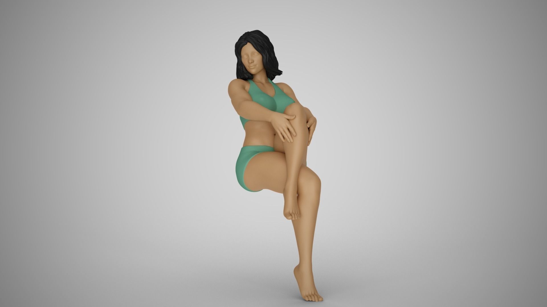 Girl Remember to Laugh 3D print model_10