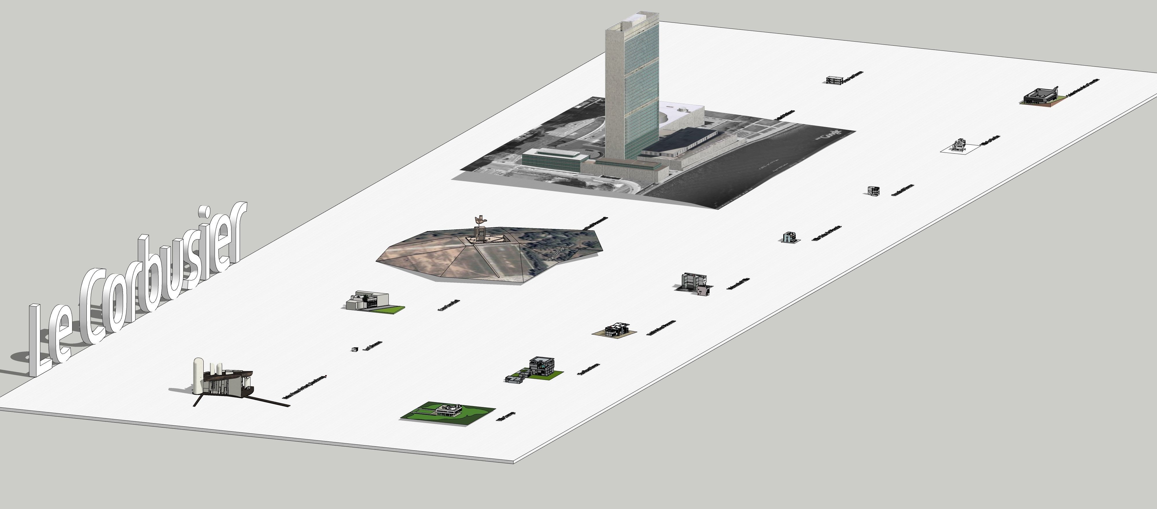 Le Corbusier Free low-poly 3D model_4