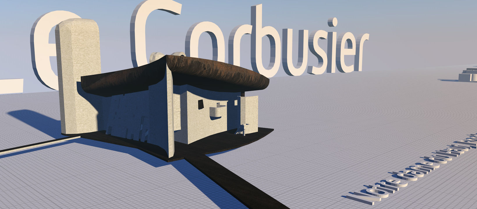 Le Corbusier Free low-poly 3D model_3