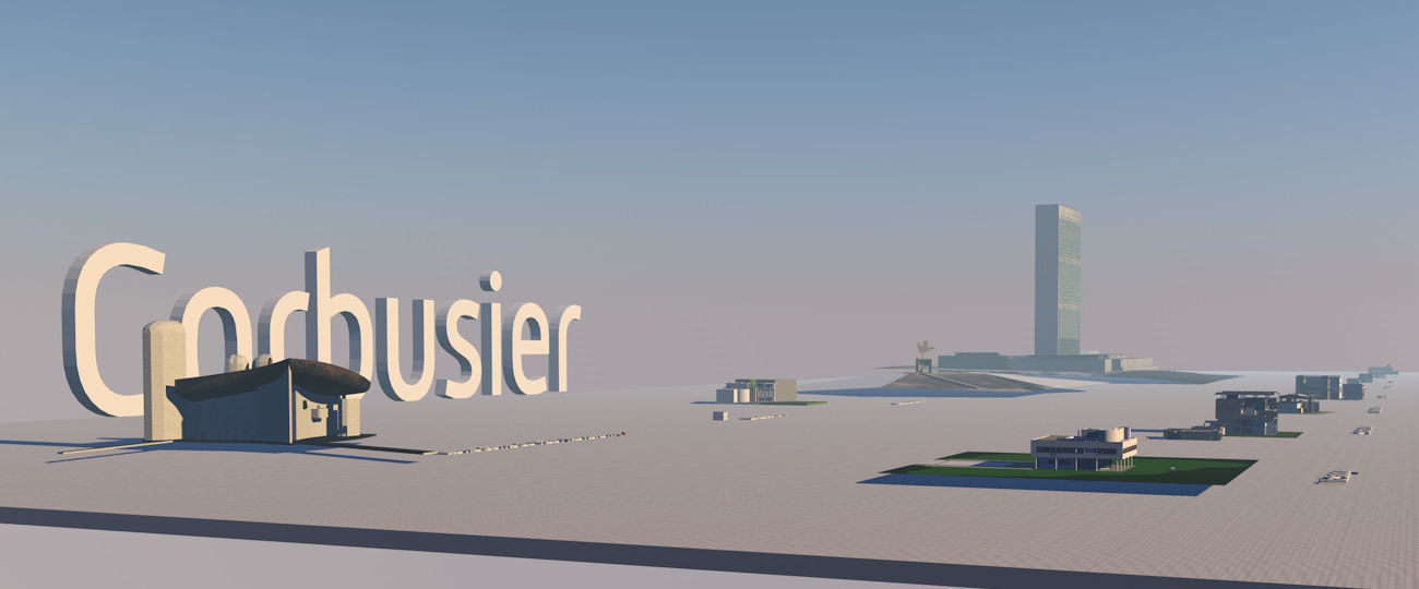 Le Corbusier Free low-poly 3D model_8