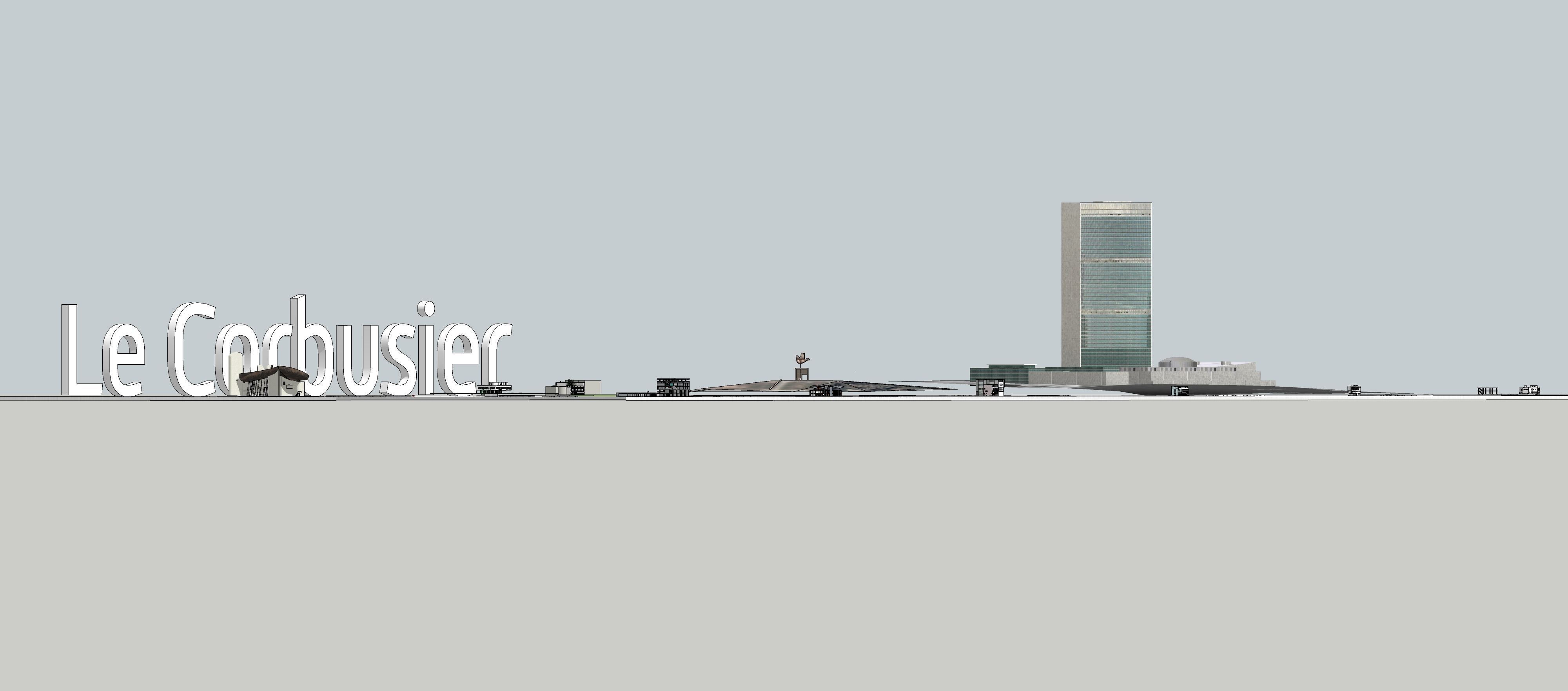 Le Corbusier Free low-poly 3D model_12