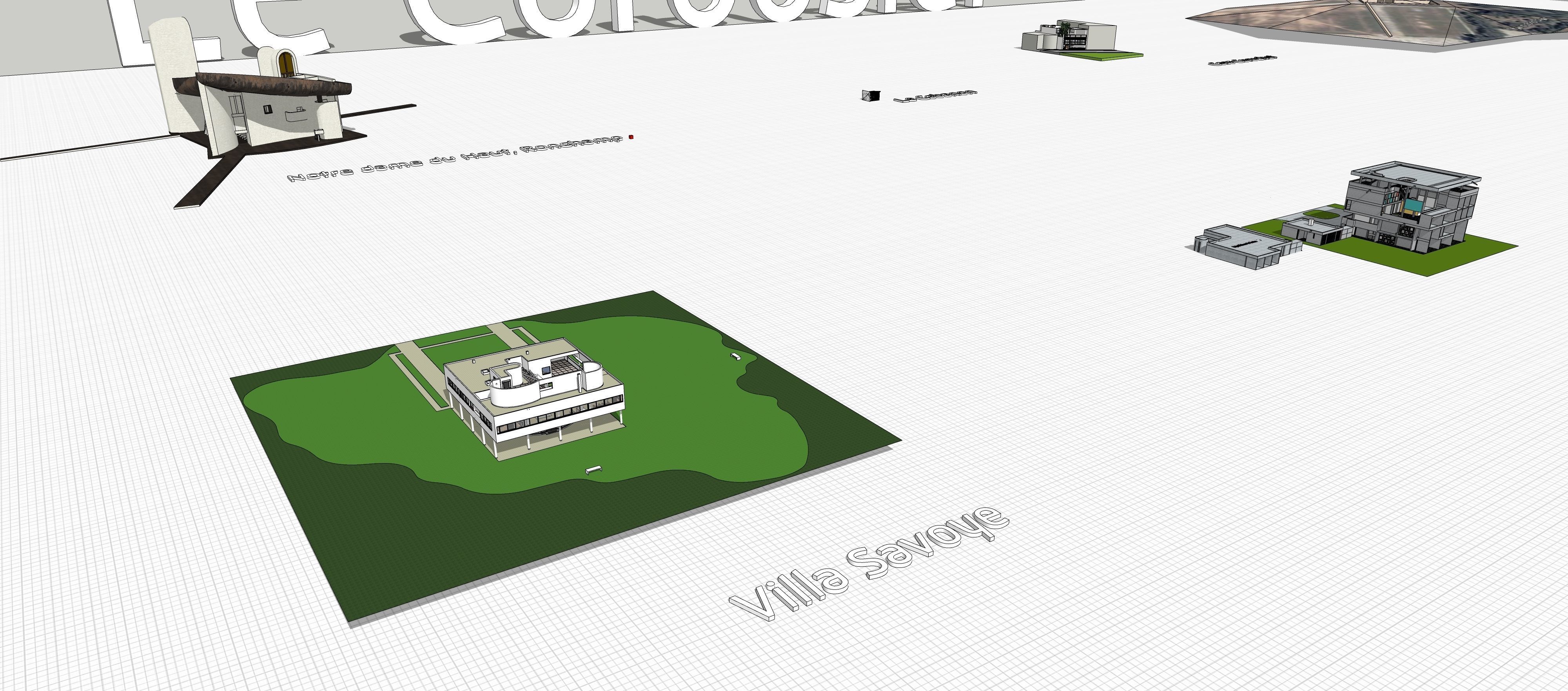 Le Corbusier Free low-poly 3D model_10