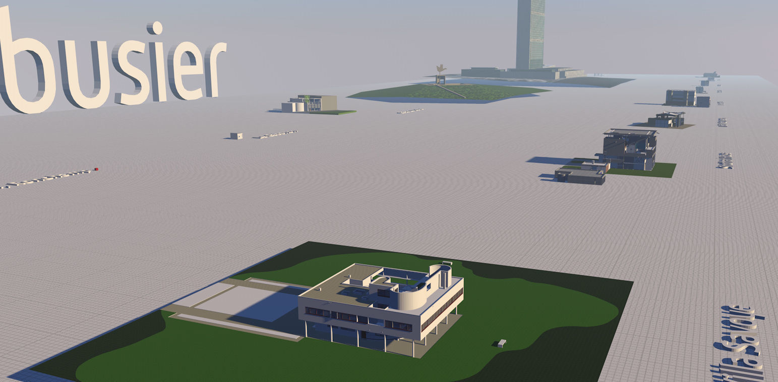 Le Corbusier Free low-poly 3D model_9