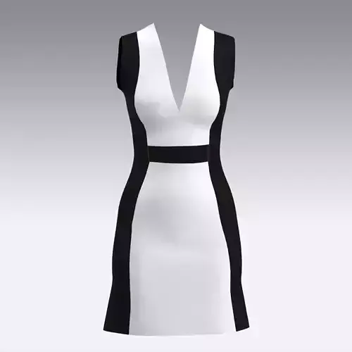 DRESS BLACK AND WHITE LOOK 