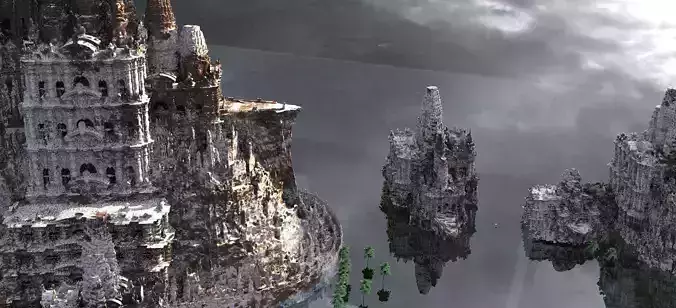 Ancient Aztec Frozen Temples  