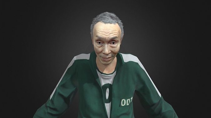 Oh Ilnam - Squid Game  RIGGED Low-poly 3D model