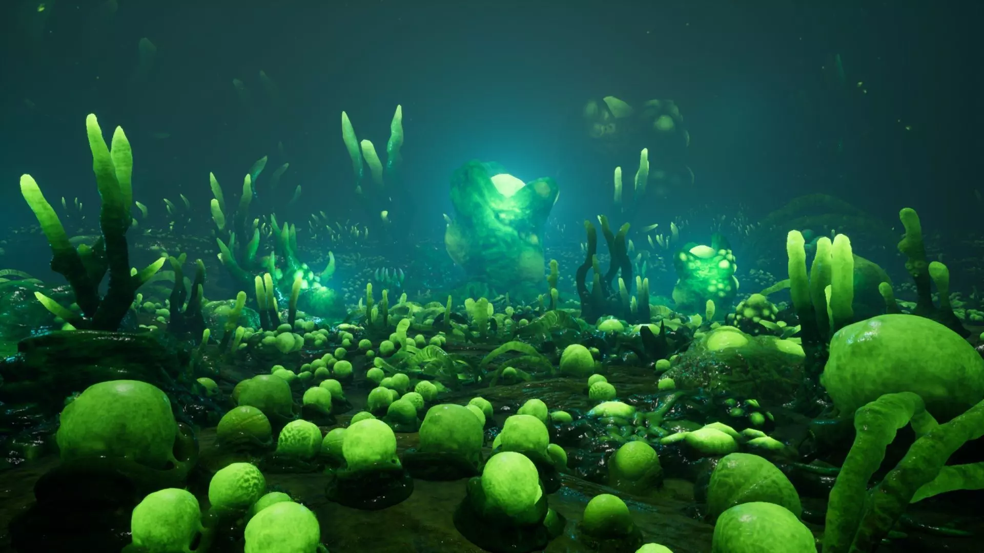 Alien Biomass Virus Infection Planet UE4 Low-poly 3D model_0