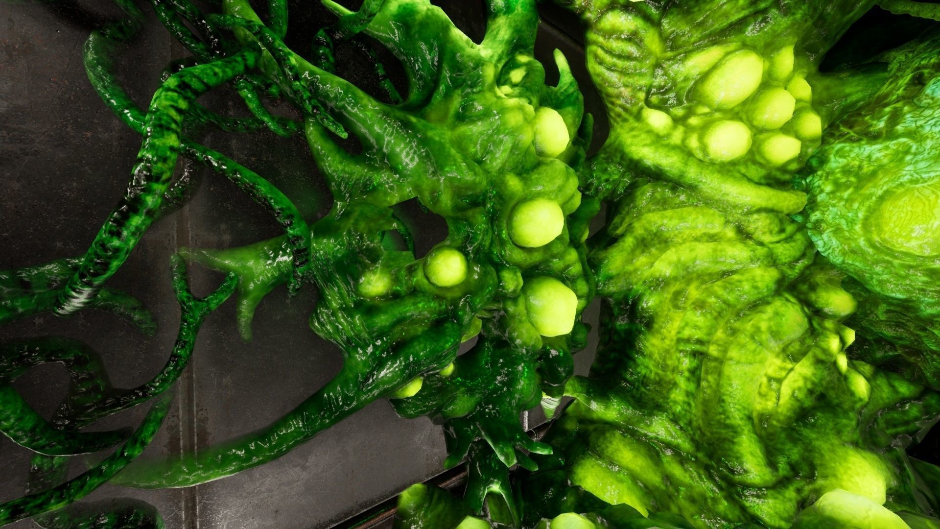 Alien Biomass Virus Infection Planet UE4 Low-poly 3D model_12