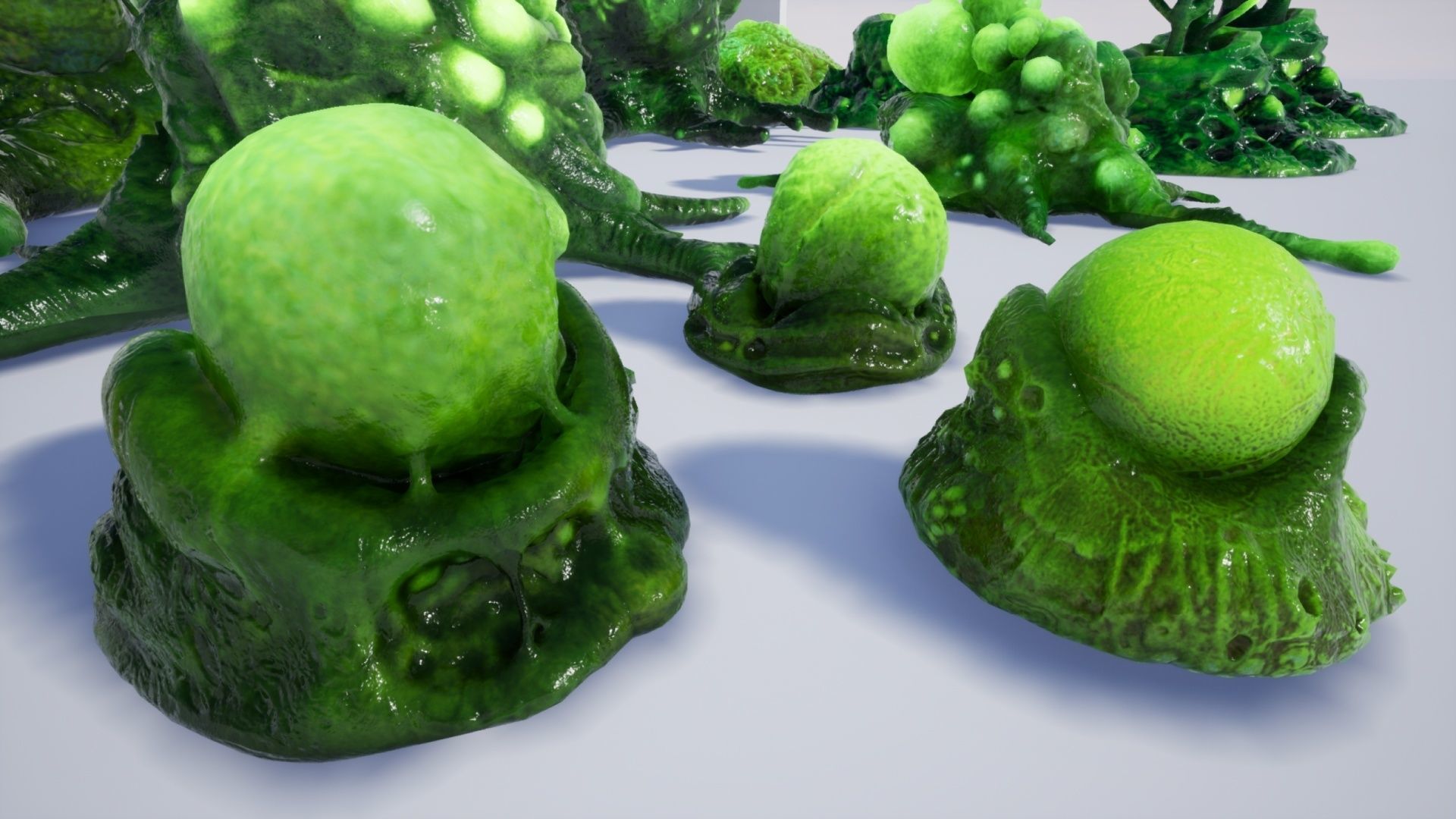 Alien Biomass Virus Infection Planet UE4 Low-poly 3D model_30