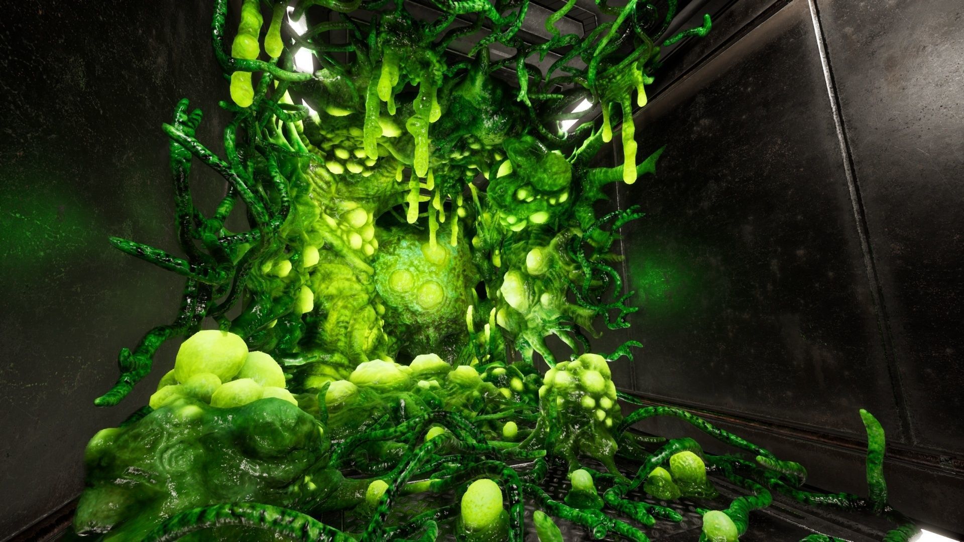 Alien Biomass Virus Infection Planet UE4 Low-poly 3D model_10