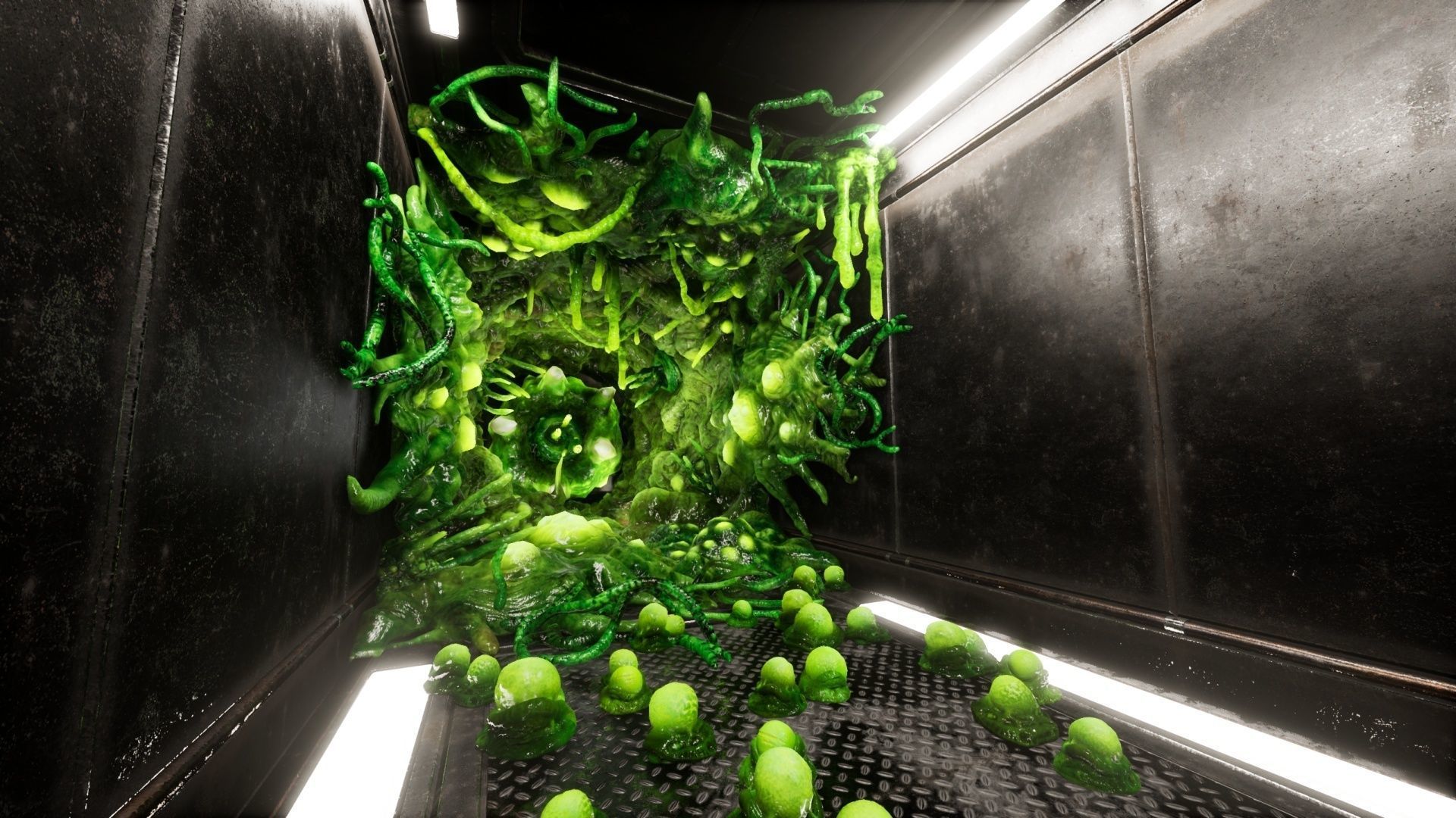 Alien Biomass Virus Infection Planet UE4 Low-poly 3D model_3